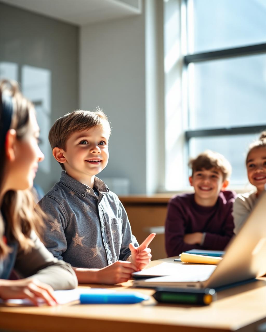 Children presenting ideas